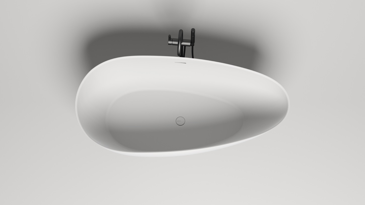 Ванна отдельностоящая Salini S-Sense Paola In 101612G 172x82x57 (белый глянцевый), донный клапан, сифон, слив-перелив