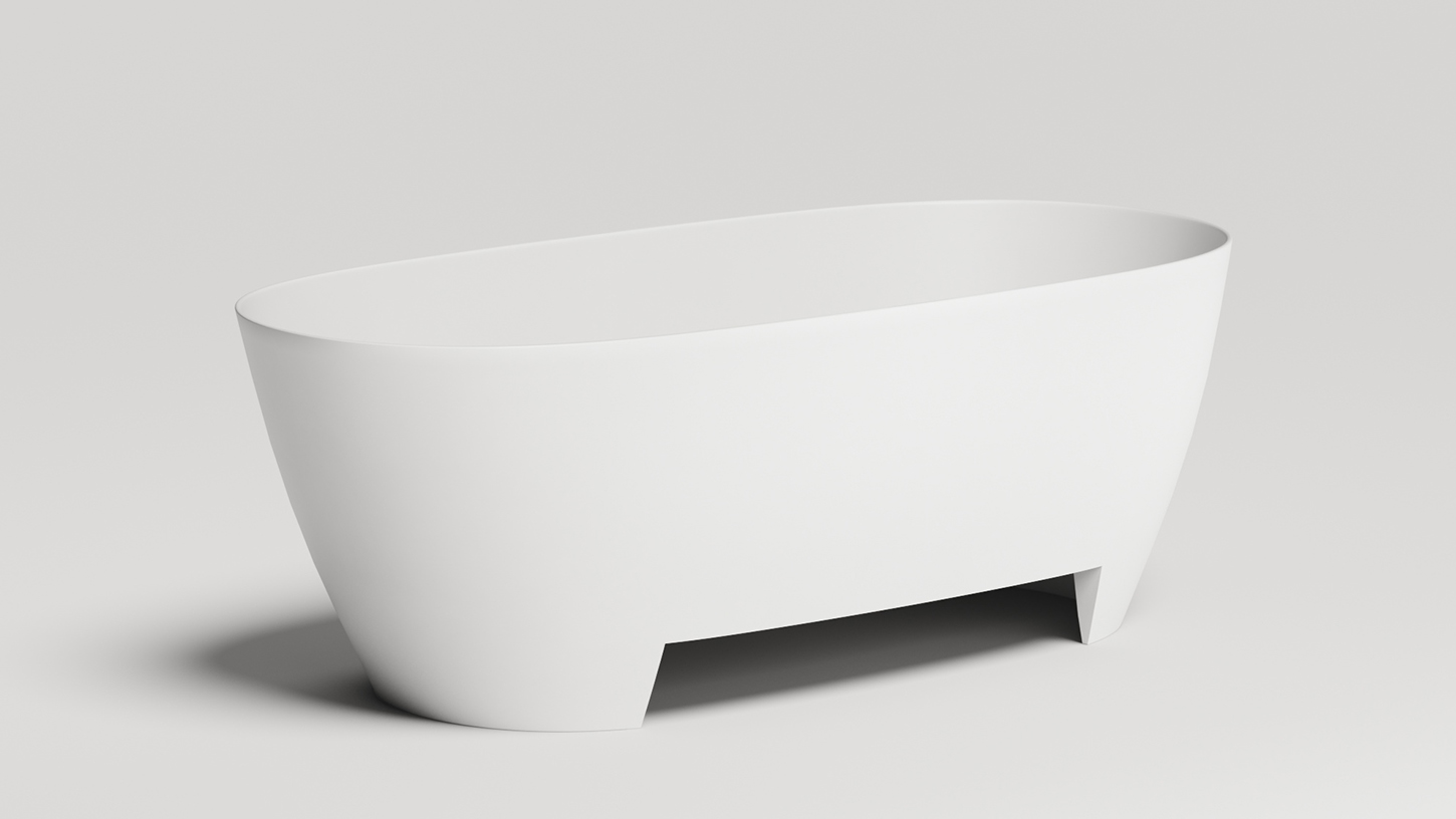 Ванна отдельностоящая Salini Sofia Light S-Sense 103611GF 164x76x58 (покраска RAL полностью, глянцевый), донный клапан, сифон, без перелива