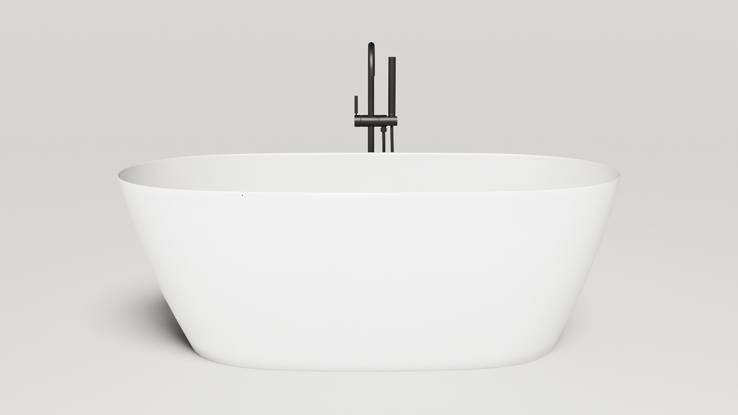 Ванна отдельностоящая Salini Sofia Light S-Sense 103611GF 164x76x58 (покраска RAL полностью, глянцевый), донный клапан, сифон, без перелива