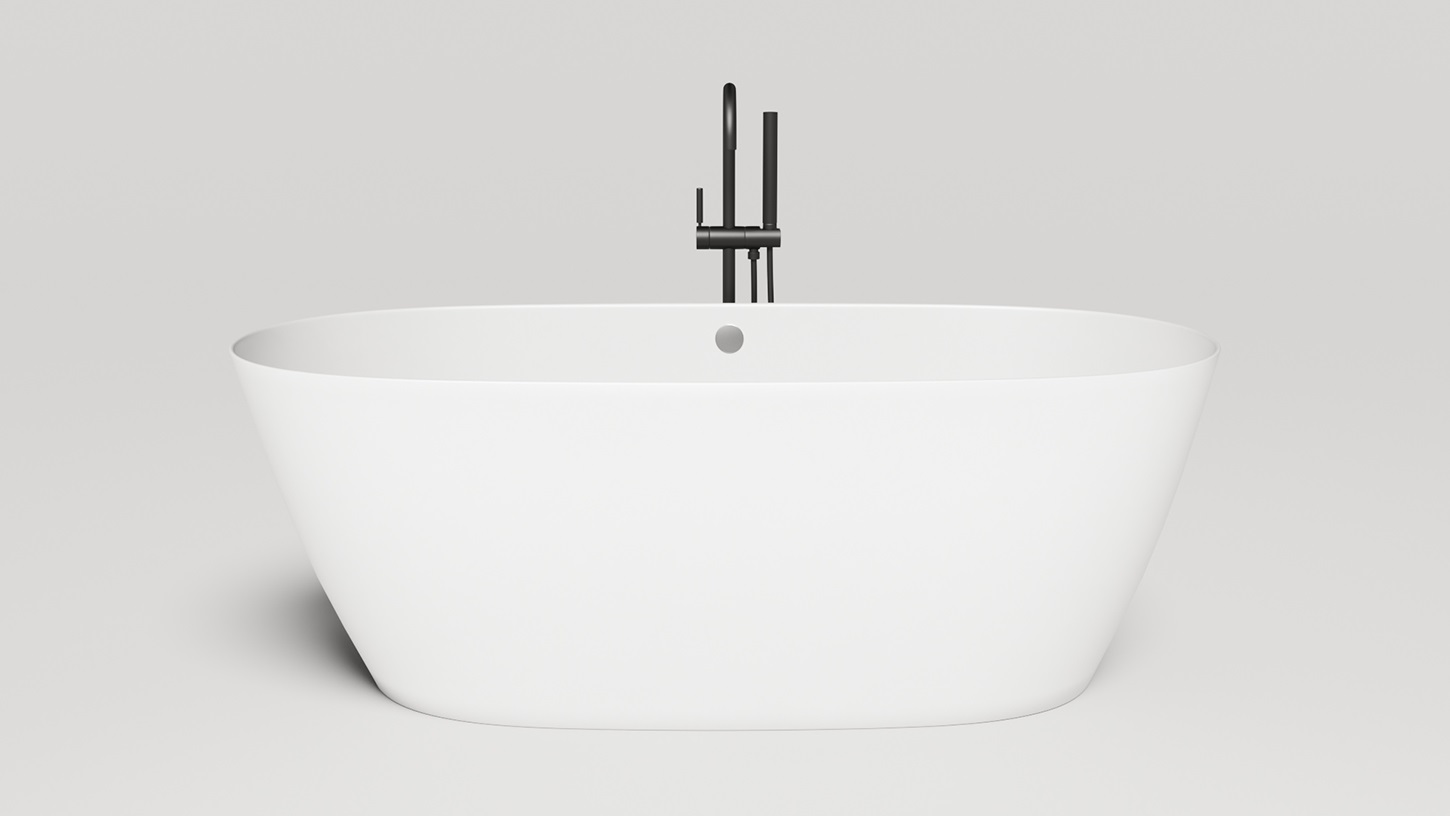 Ванна отдельностоящая Salini Sofia Light S-Sense 103711G 164.5x75.5x58 (белый глянцевый), донный клапан, сифон