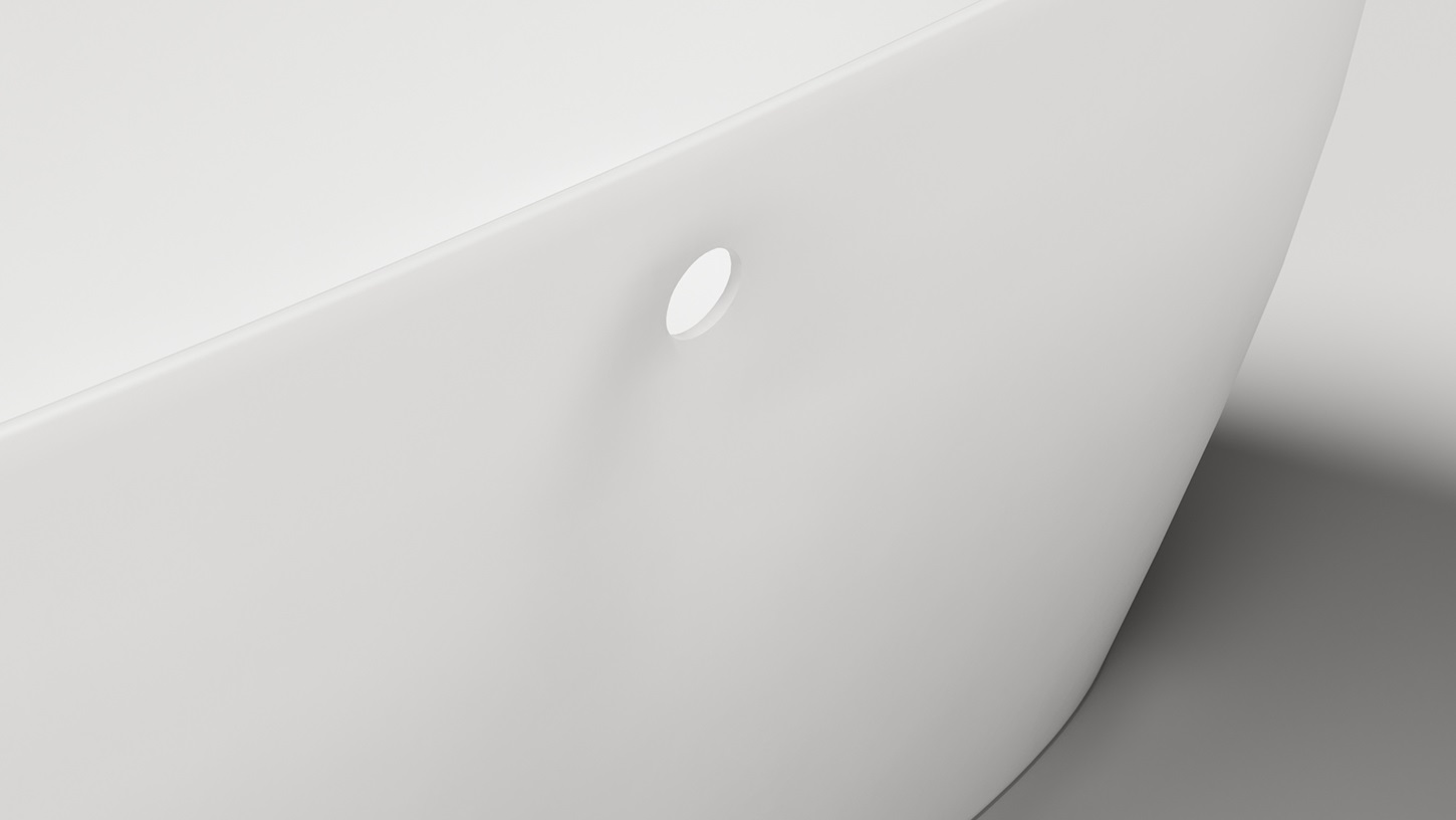 Ванна отдельностоящая Salini Sofia Light S-Sense 103711GF 164.5x75.5x58 (покраска RAL полностью, глянцевый), донный клапан, сифон