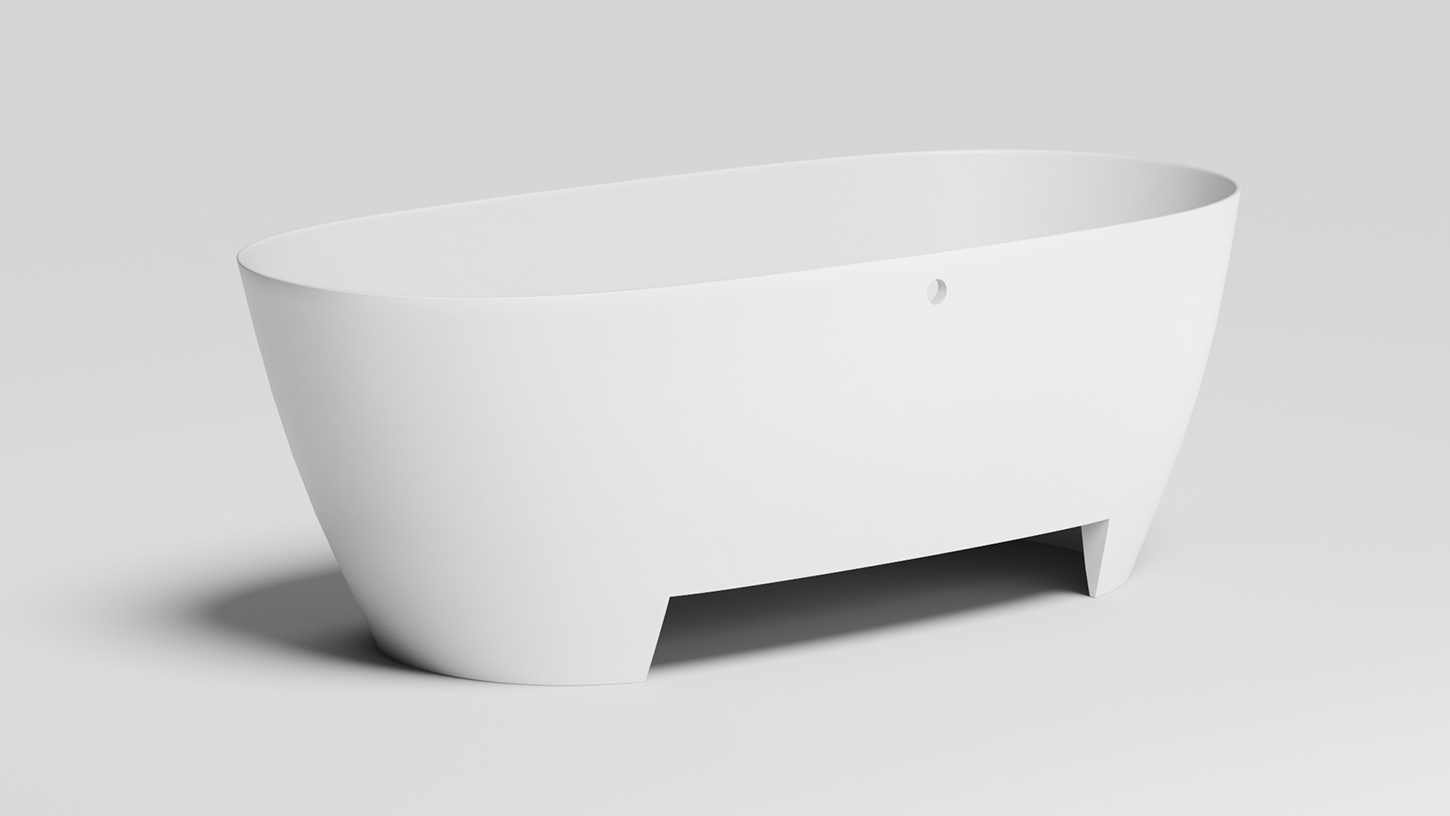 Ванна отдельностоящая Salini Sofia Light S-Sense 103711GF 164.5x75.5x58 (покраска RAL полностью, глянцевый), донный клапан, сифон