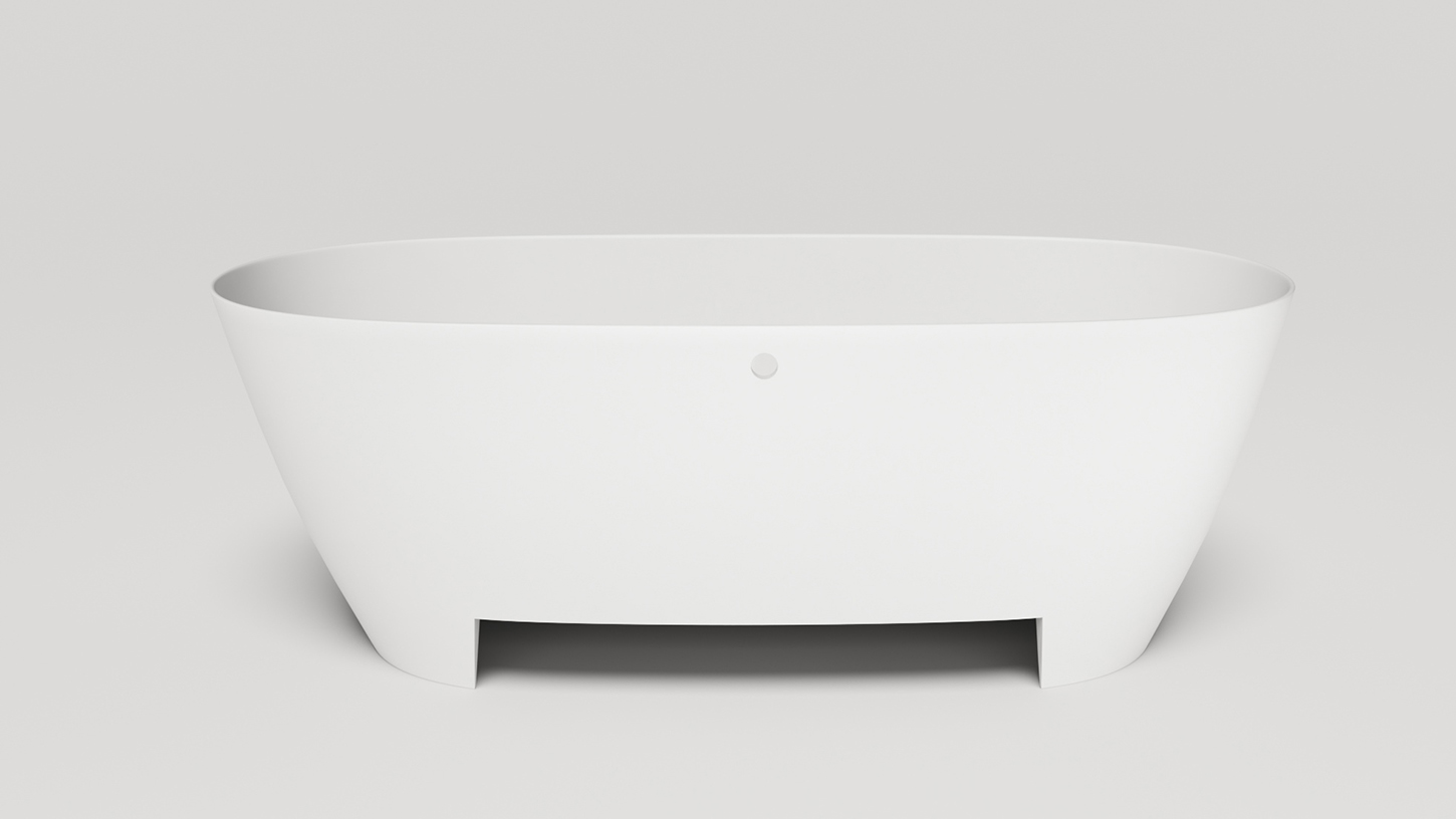 Ванна отдельностоящая Salini Sofia Light S-Sense 103711GF 164.5x75.5x58 (покраска RAL полностью, глянцевый), донный клапан, сифон