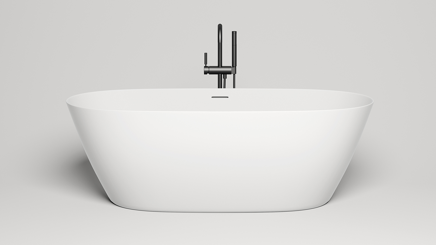 Ванна отдельностоящая Salini Sofia S-Sense 102511GF 164.5x75.5x58 (покраска RAL полностью, глянцевый), донный клапан, сифон, слив-перелив