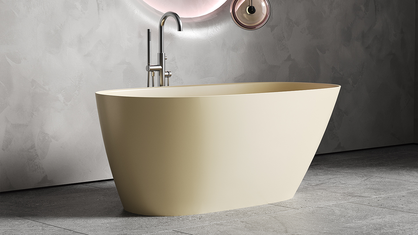 Ванна отдельностоящая Salini Sofia S-Sense 102518GF 150x75x60.5 (покраска RAL полностью, глянцевый), донный клапан, сифон, слив-перелив