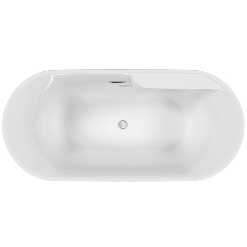 Ванна отдельностоящая Sancos Omega FB16 170x80 (белый), со сливом-переливом