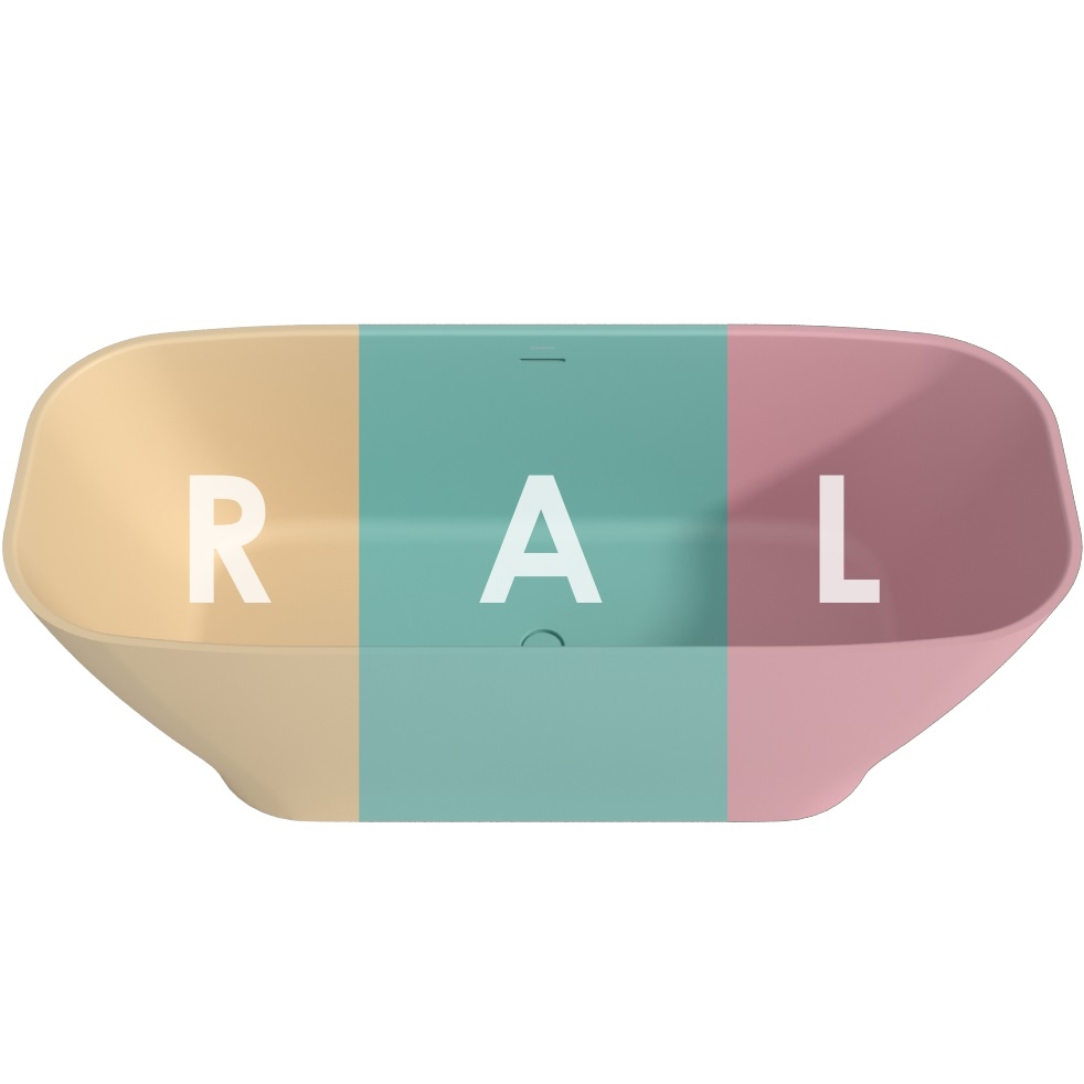 Ванна отдельностоящая Whitecross Clover 0220.170072.2XXXX 170x72 см, (любой цвет RAL матовый), иск. камень