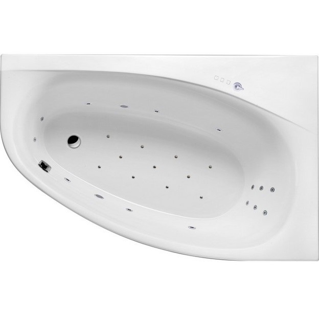 Ванна гидромассажная Excellent Kameleon ULTRA WAEX.KMP17.ULTRA.CR 170x110 (белый глянцевый, хром), каркас, слив-перелив, правая