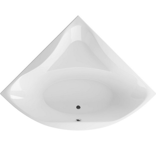 Ванна пристенная акриловая Excellent Glamour WAEX.GLA15WH 150x150 (белый глянцевый), без слива-перелива