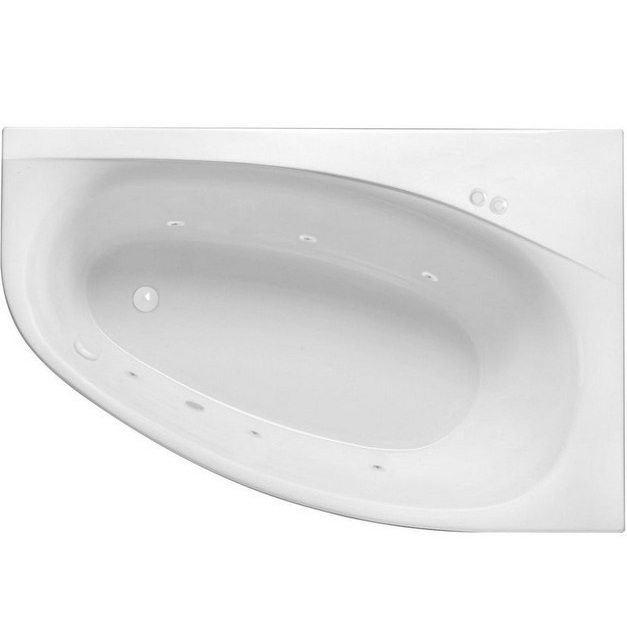 Ванна гидромассажная Excellent Kameleon SOFT WAEX.KMP17.SOFT.WH 170x110 (белый глянцевый), каркас, слив-перелив, правая