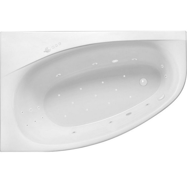 Ванна гидромассажная Excellent Kameleon ULTRA WAEX.KML17.ULTRA.WH 170x110 (белый глянцевый), каркас, слив-перелив, левая