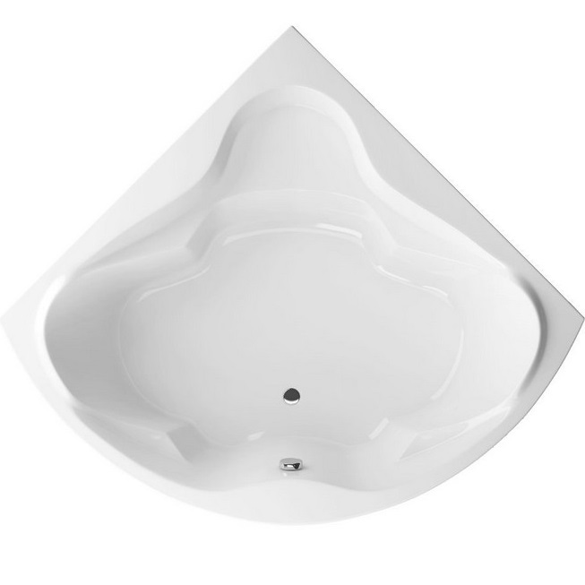 Ванна пристенная акриловая Excellent Konsul WAEX.KON15WH 150x150 (белый глянцевый), без слива-перелива 
