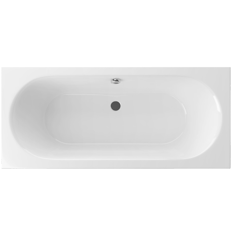 Ванна пристенная акриловая Excellent Oceana WAEX.OCE18WH 180x80 (белый глянец), без слива-перелива