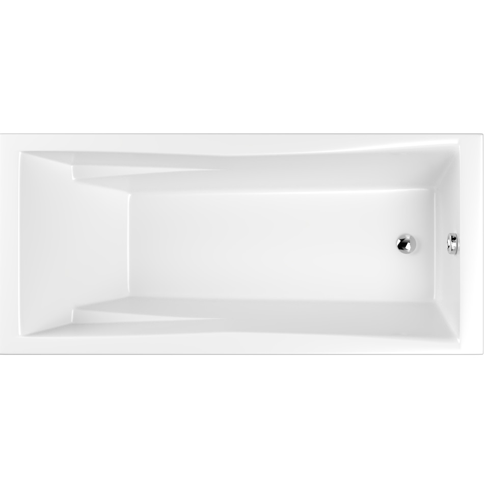 Ванна пристенная акриловая Whitecross Palace 0104.170075.100 170x75 см, (белый глянцевый), без слива-перелива