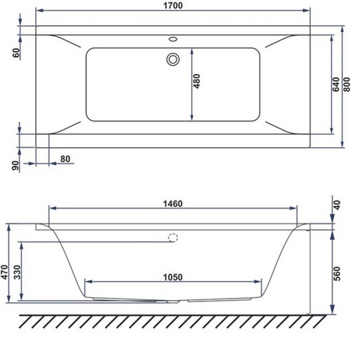 Ванна пристенная акриловая Whitecross Savia Duo 0103.170080.100.SOFT.WH 170x80 (белый глянцевый), каркас, слив-перелив