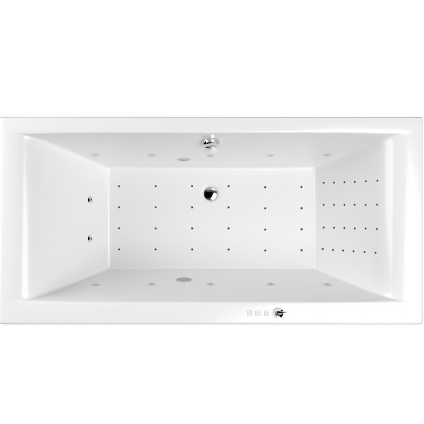 Ванна пристенная акриловая Whitecross Savia Duo NANO 0103.170080.100.NANO.CR 170x80 (белый глянцевый, хром), каркас, слив-перелив