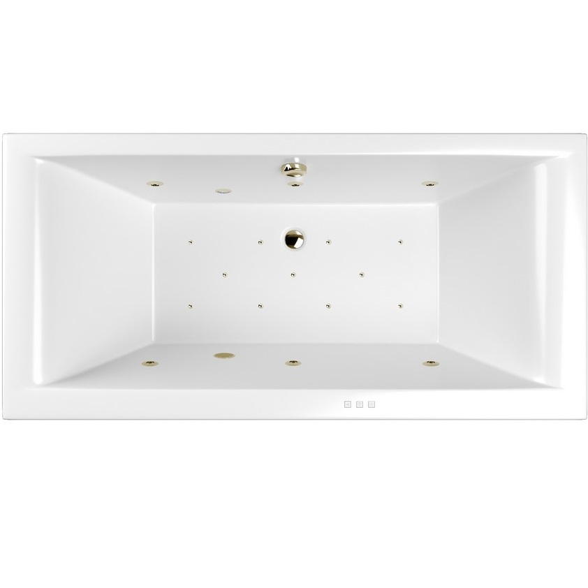 Ванна пристенная акриловая Whitecross Savia Duo RELAX 0103.170080.100.RELAX.BR (белый глянцевый, бронза), каркас, слив-перелив