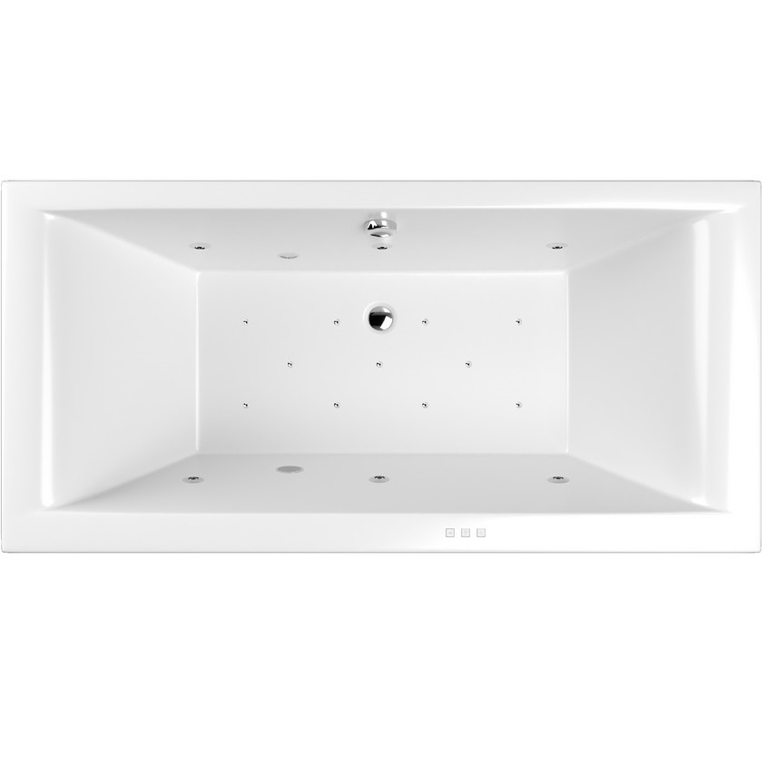 Ванна пристенная акриловая Whitecross Savia Duo RELAX 0103.170080.100.RELAX.CR (белый глянцевый, хром), каркас, слив-перелив