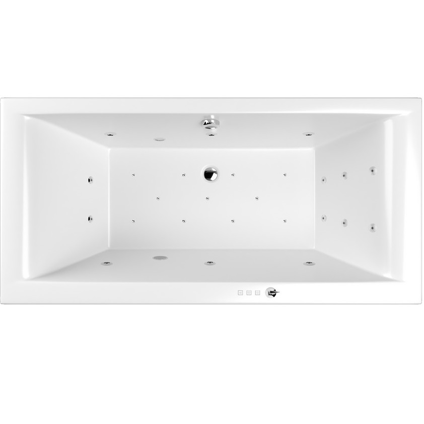 Ванна пристенная акриловая Whitecross Savia Duo ULTRA 0103.170080.100.ULTRA.CR 170x80 (белый глянцевый, хром), каркас, слив-перелив