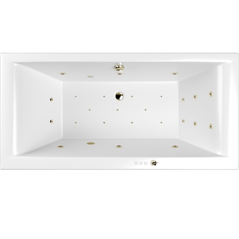 Ванна пристенная акриловая Whitecross Savia Duo ULTRA 0103.170080.100.ULTRA.BR 170x80 (белый глянцевый, бронза), каркас, слив-перелив 