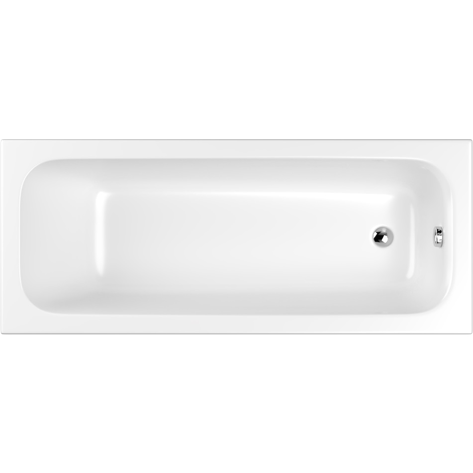 Ванна пристенная акриловая Whitecross Vibe 0105.170070.100 170x70 см, (белый глянцевый), без слива-перелива