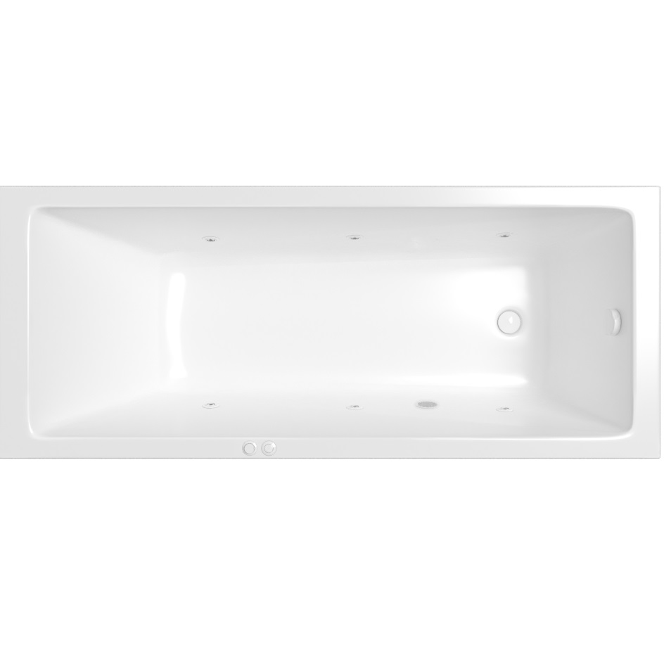 Ванна гидромассажная Whitecross Wave SOFT 0101.160070.100.SOFT.WH 160x70 (белый глянцевый), каркас, слив-перелив