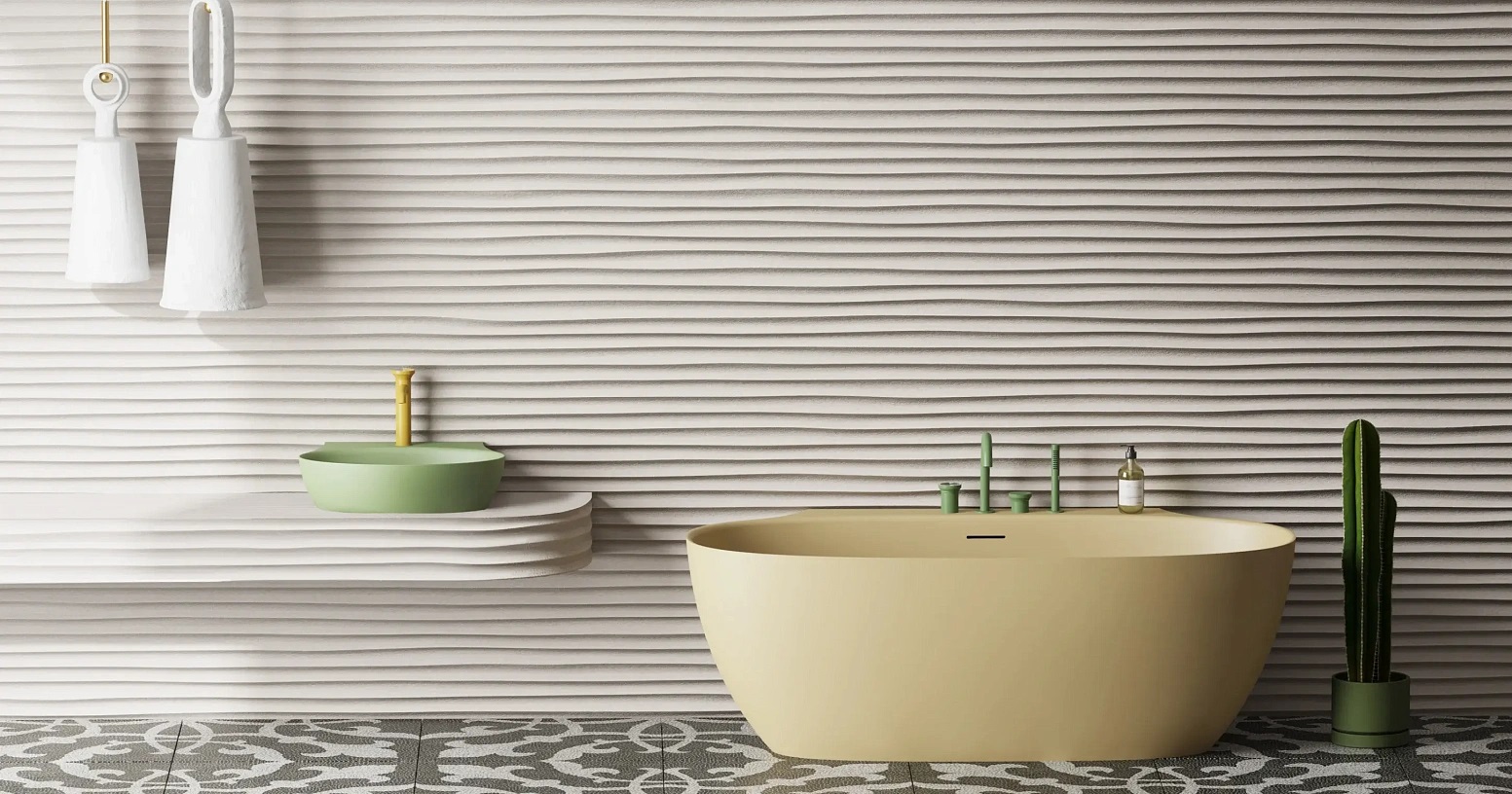 Ванна пристенная Salini S-Stone Alda Wall 101925MF 170.7x90.5x61 (покраска RAL полностью, матовый), донный клапан, сифон, слив-перелив