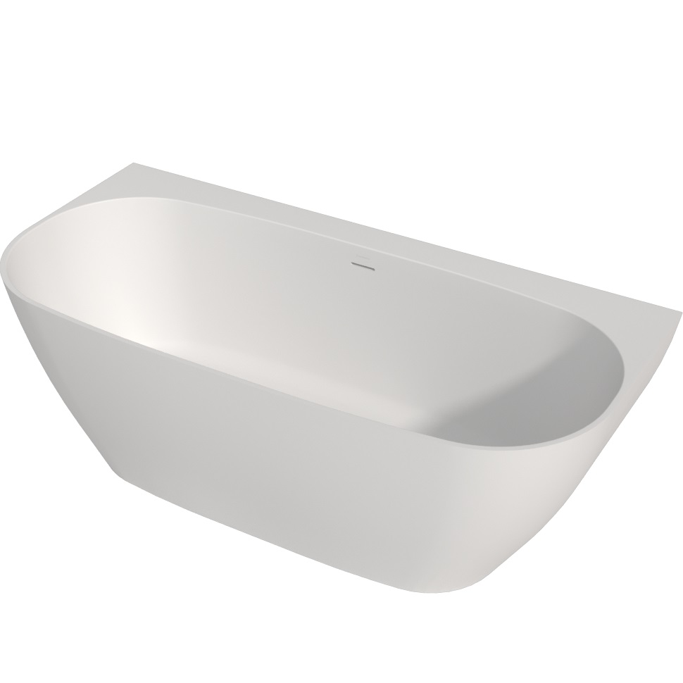 Ванна пристенная Whitecross Make 0219.170080.200 170x80 см, (белый матовый), иск. камень