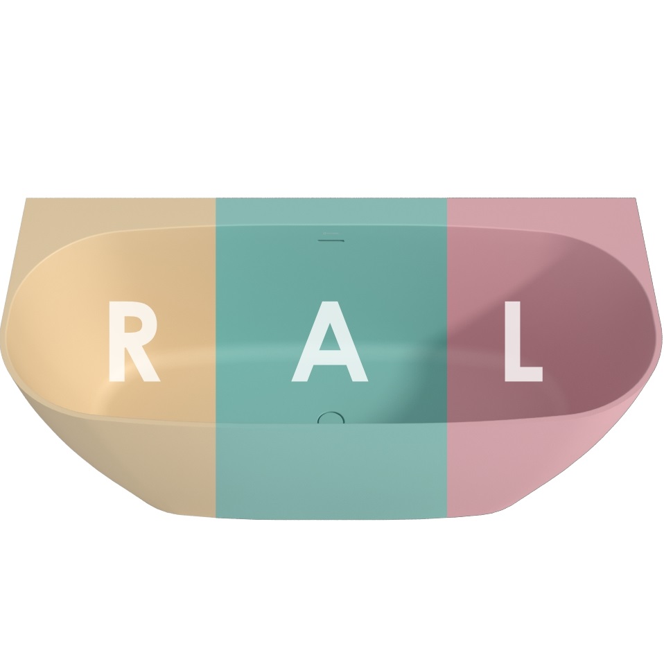 Ванна пристенная Whitecross Make 0219.170080.2XXXX 170x80 см, (любой цвет RAL матовый), иск. камень