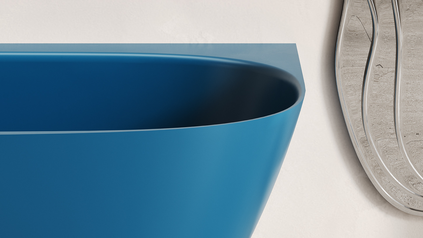 Ванна угловая Salini S-Sense Sofia Corner L 102515GF 170x85x59 (покраска RAL полностью, глянцевый), донный клапан, сифон, слив-перелив, левосторонняя