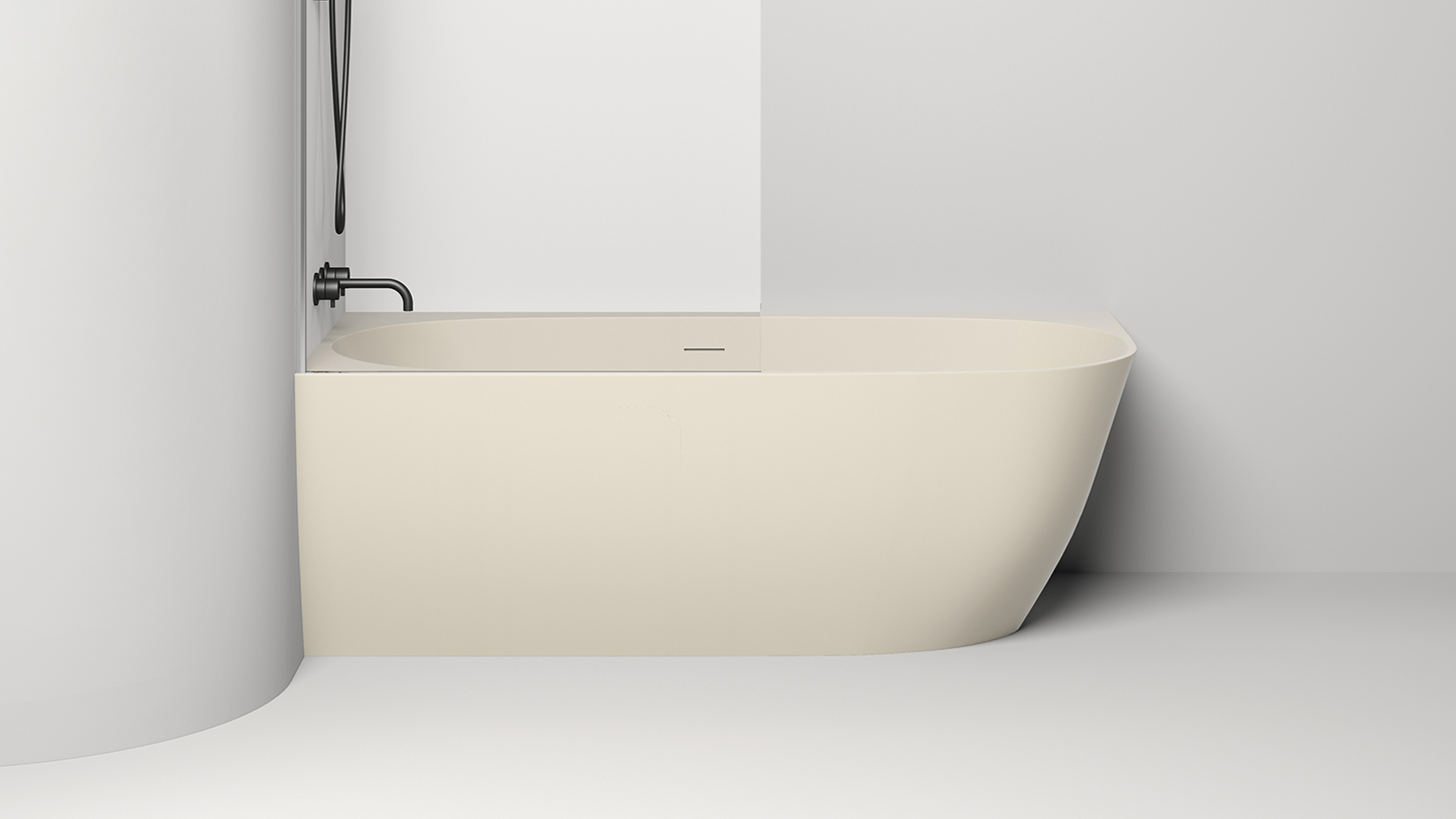 Ванна угловая Salini S-Sense Sofia Corner L 102515GF 170x85x59 (покраска RAL полностью, глянцевый), донный клапан, сифон, слив-перелив, левосторонняя