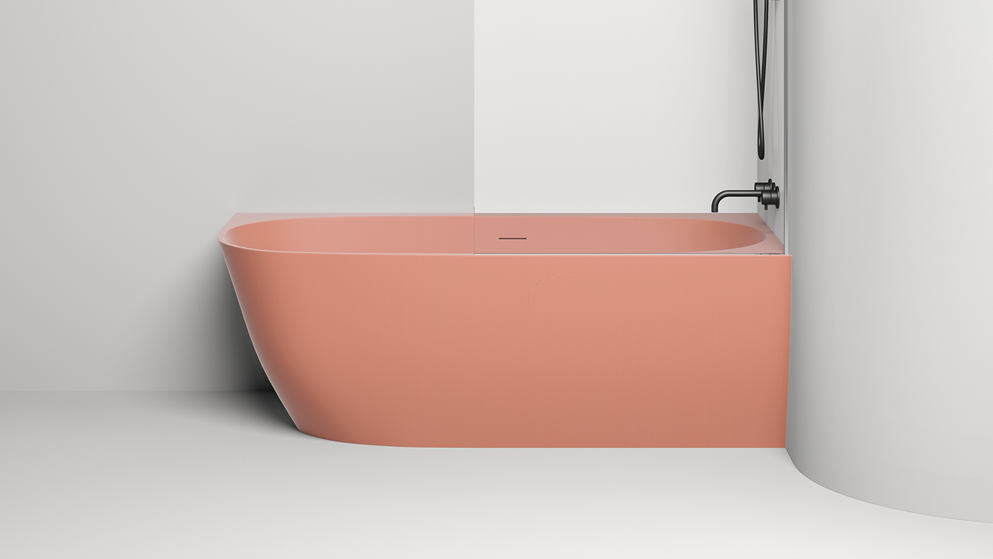 Ванна угловая Salini S-Sense Sofia Corner R 102514GF 170x85x59 (покраска RAL полностью, глянцевый), донный клапан, сифон, слив-перелив, правосторонняя