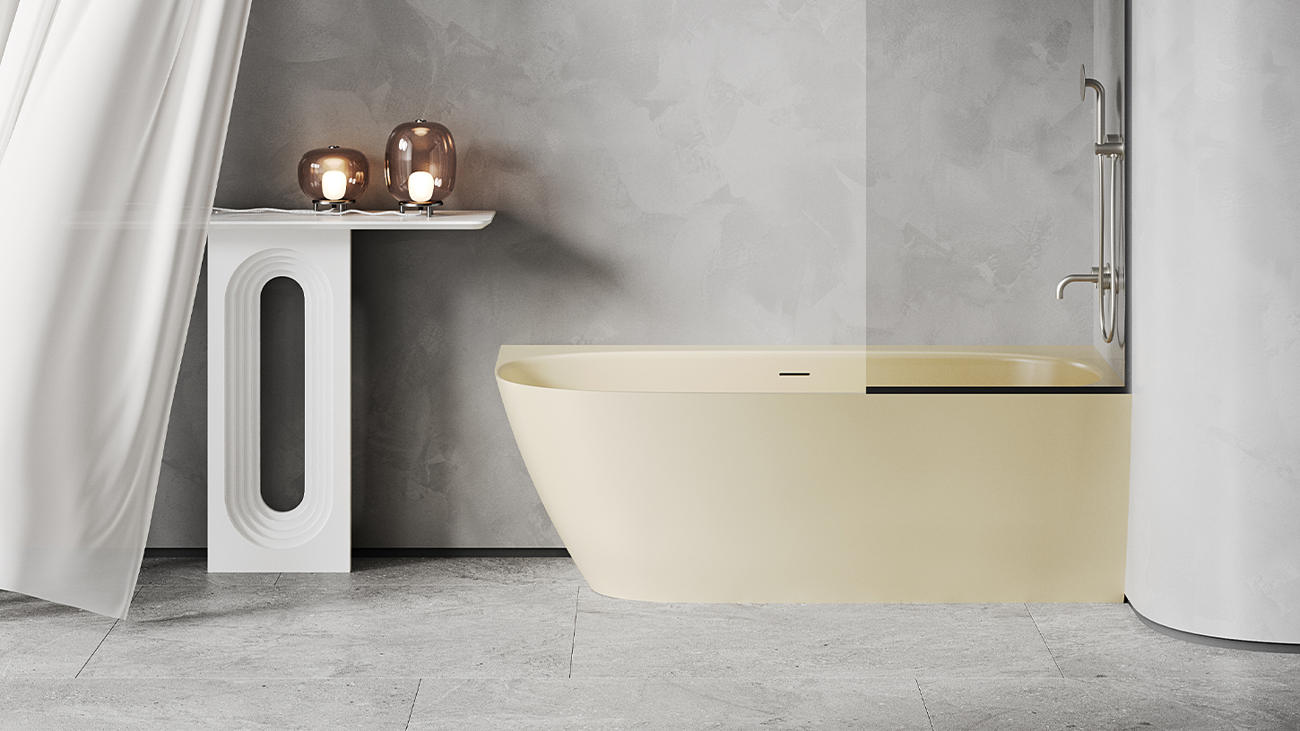 Ванна угловая Salini S-Sense Sofia Corner R 102514GF 170x85x59 (покраска RAL полностью, глянцевый), донный клапан, сифон, слив-перелив, правосторонняя