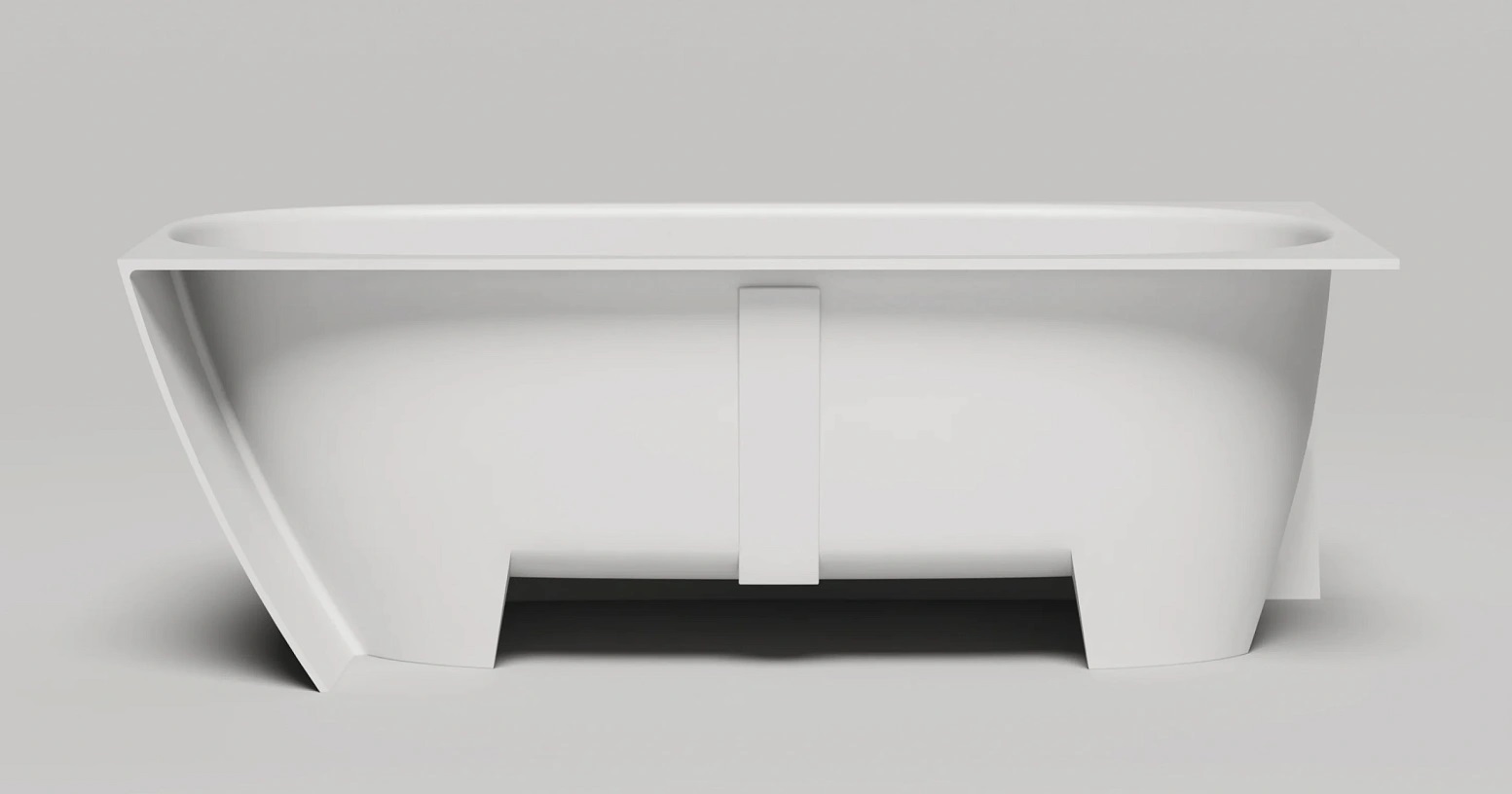 Ванна угловая Salini S-Stone Sofia Corner L 102525MF 170x85x59 (покраска RAL полностью, матовый), донный клапан, сифон, слив-перелив, левосторонняя