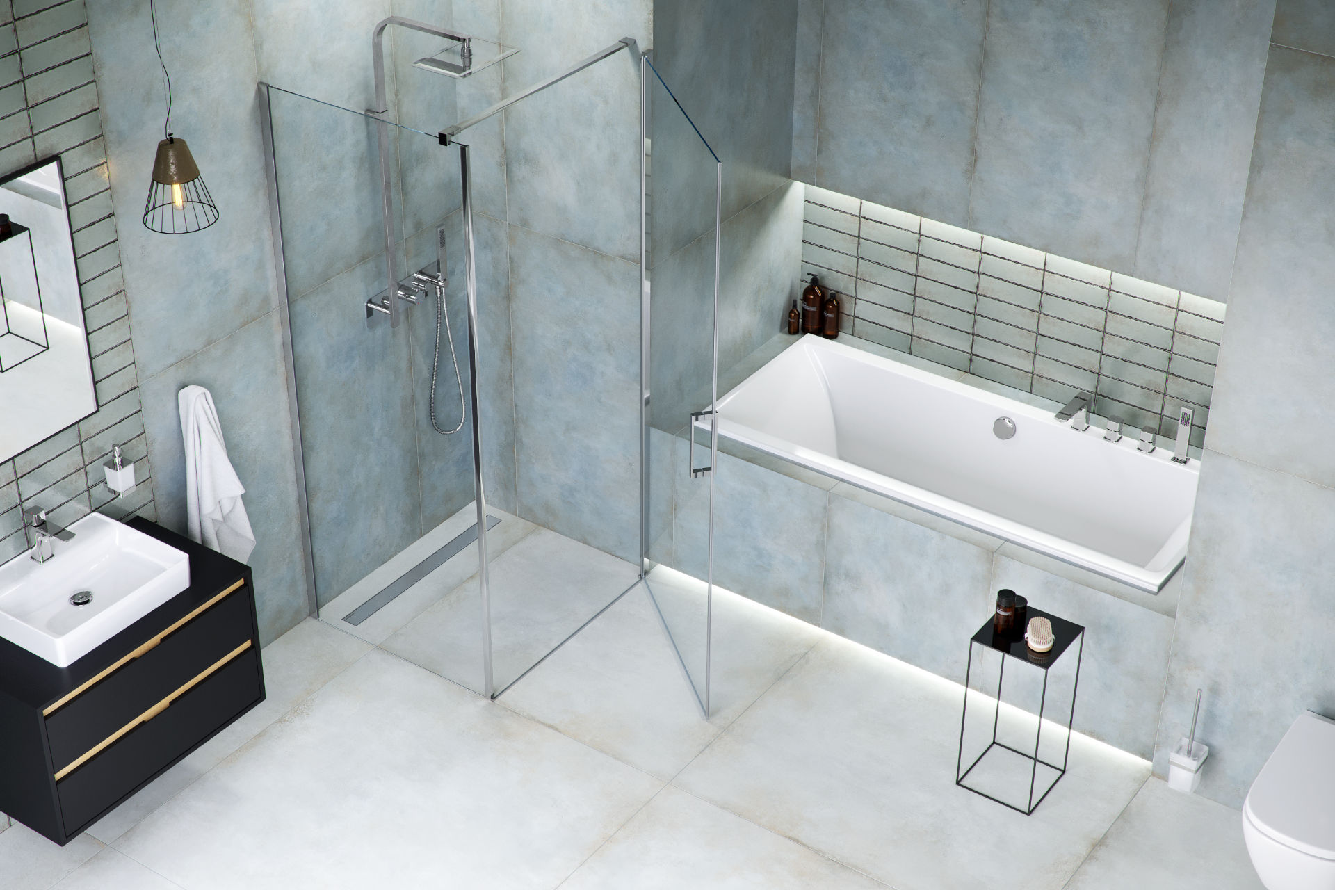 Ванна встраиваемая акриловая Excellent Pryzmat Slim WAEX.PRY16WHS 160x75 (белый глянец), без слива-перелива