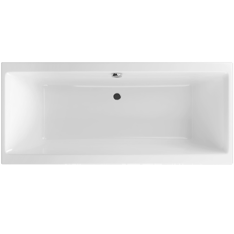 Ванна встраиваемая акриловая Excellent Pryzmat Slim WAEX.PRY18WHS 180x80 (белый глянец), без слива-перелива