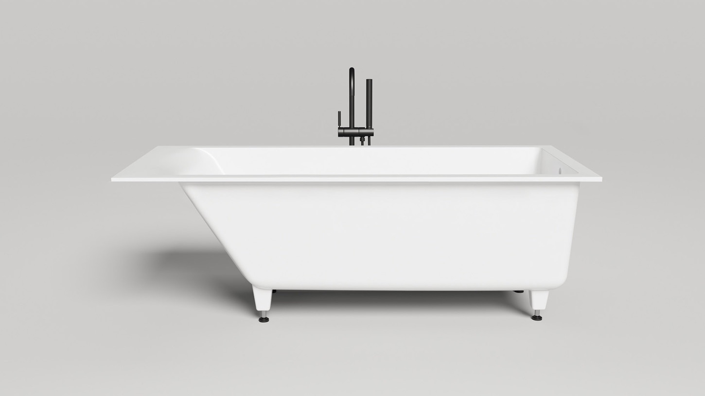 Ванна встраиваемая Salini S-Sense Cascata 104113G 170.6x75.1x60 (белый глянцевый), без донного клапана