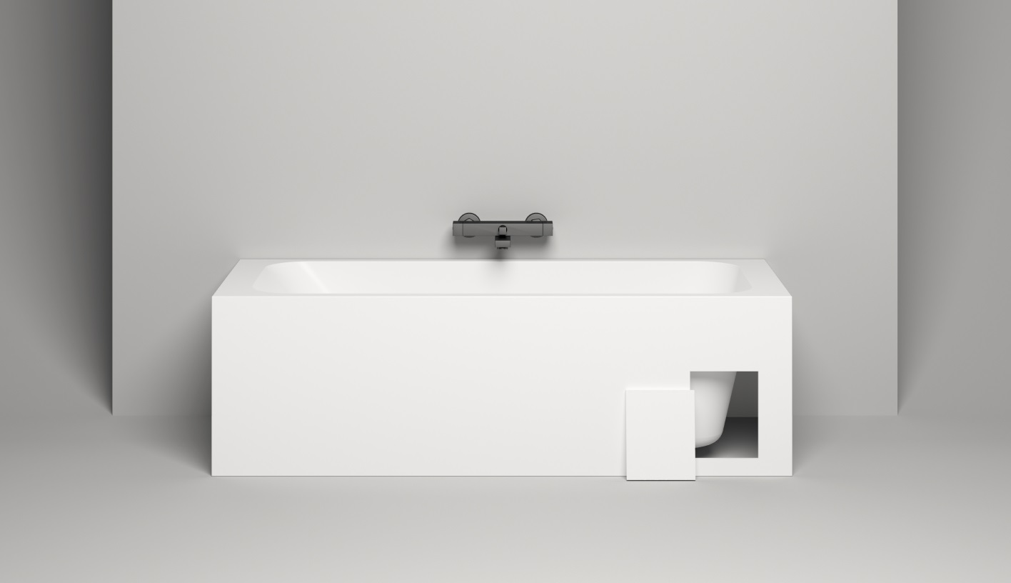 Ванна встраиваемая Salini S-Sense Orlanda 102011GF 170x70x 60 (покраска RAL полностью, глянцевый), без донного клапана