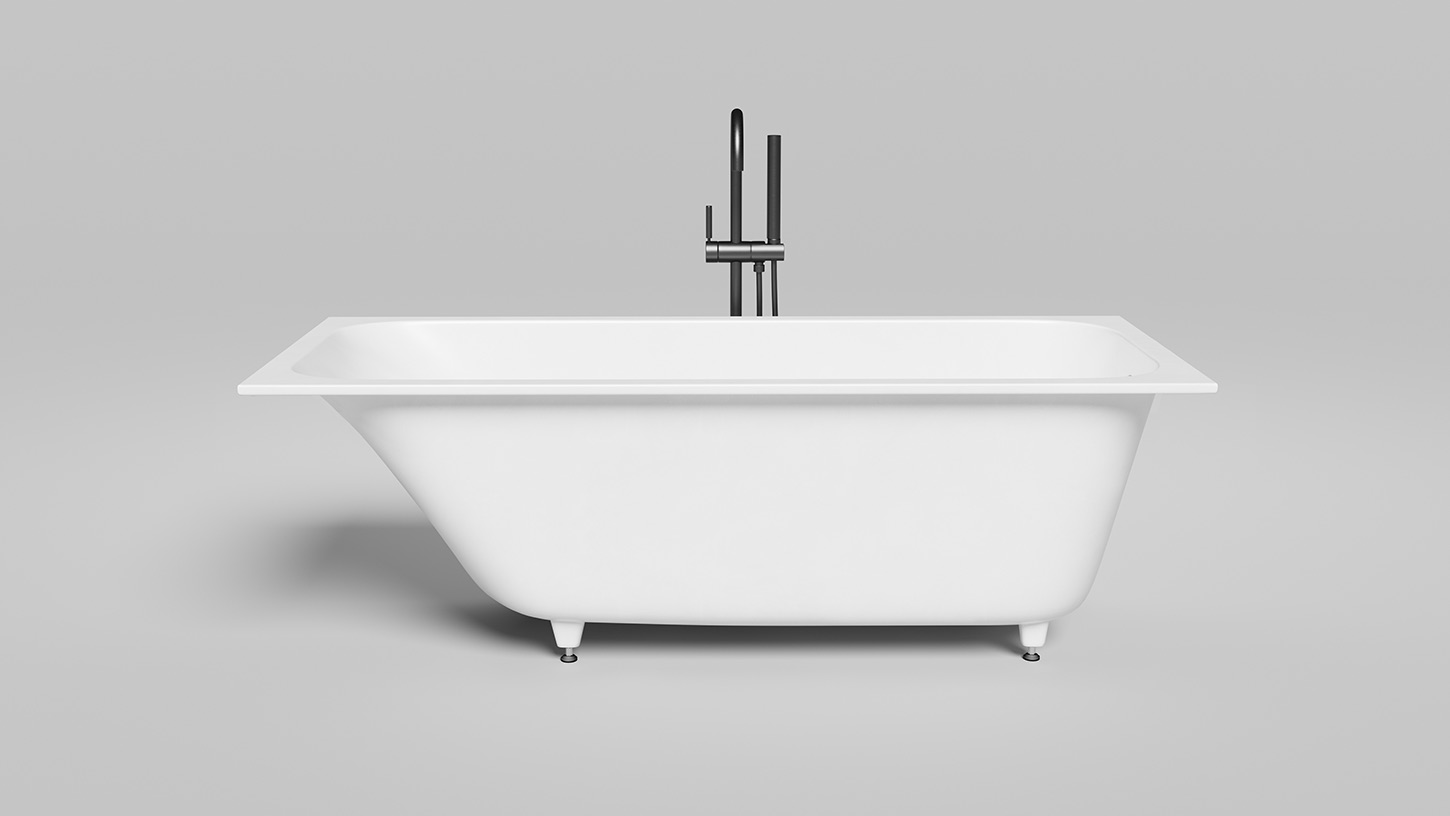 Ванна встраиваемая Salini S-Sense Orlanda 102012GF 180x80x60 (покраска RAL полностью, глянцевый), без донного клапана