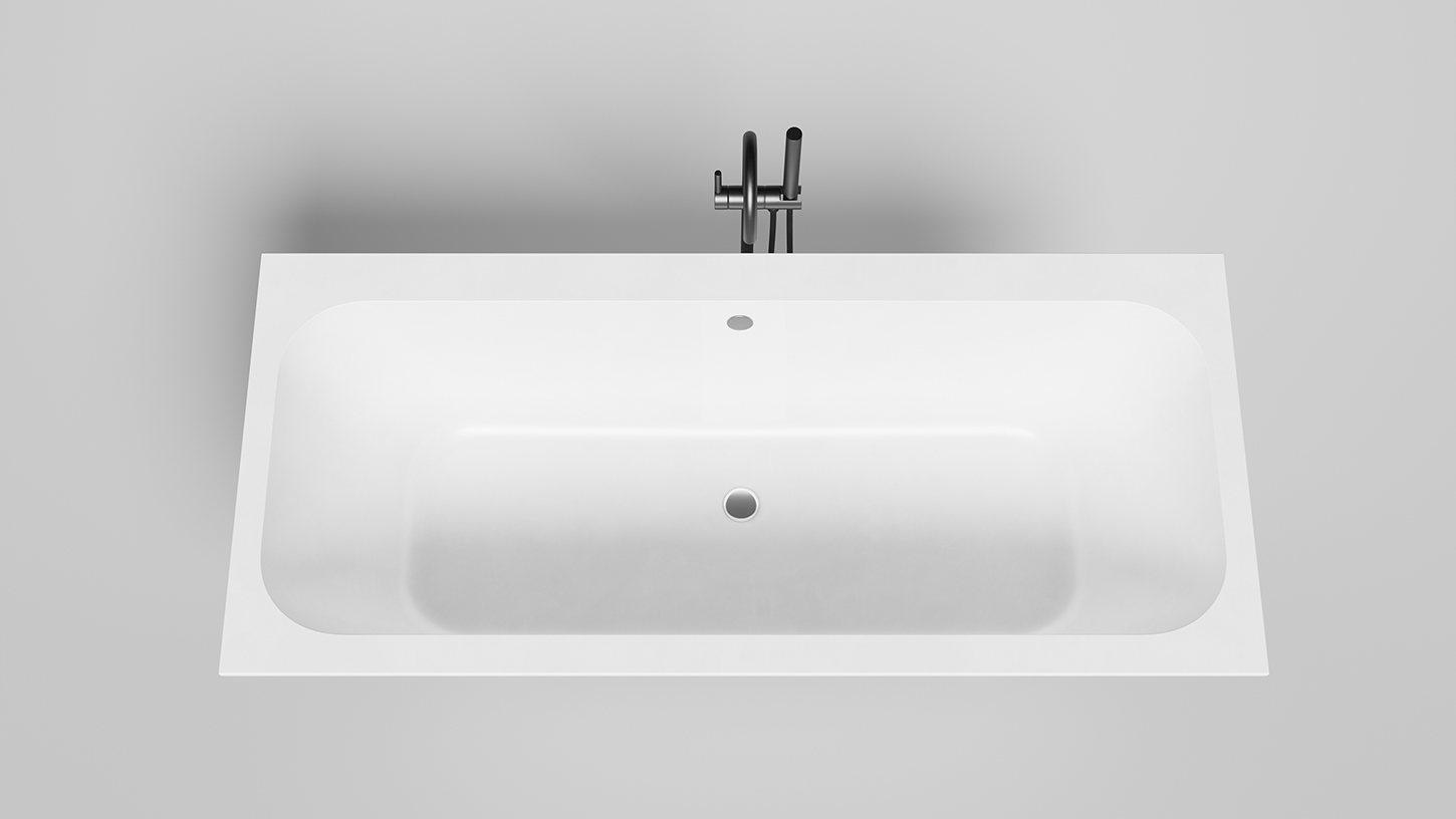 Ванна встраиваемая Salini S-Sense Orlanda Axis 103212GF 180x80x60 (покраска RAL полностью, глянцевый), без донного клапана 