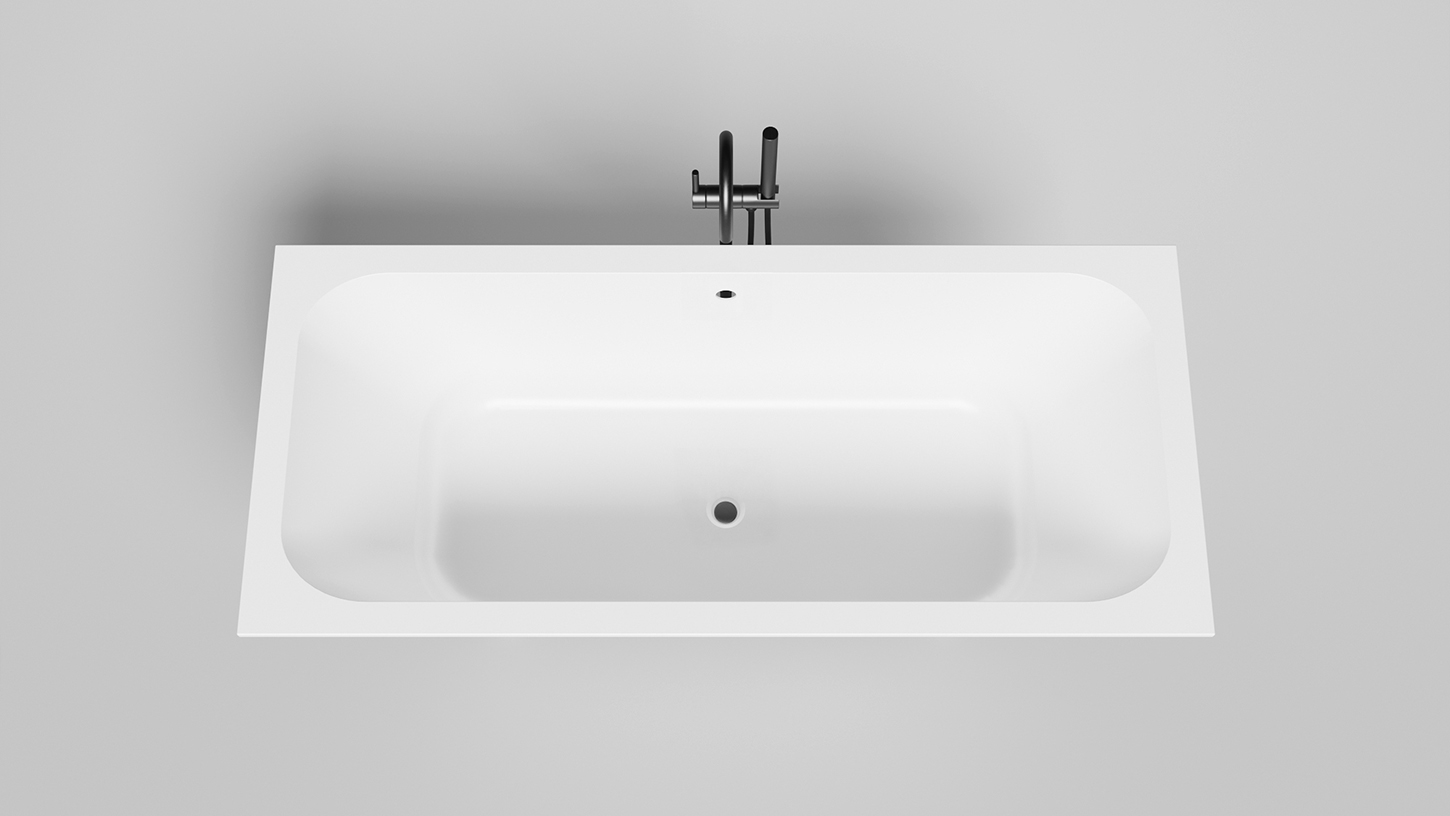 Ванна встраиваемая Salini S-Sense Orlanda Axis 103213GF 170x75x60 (покраска RAL полностью, глянцевый), без донного клапана