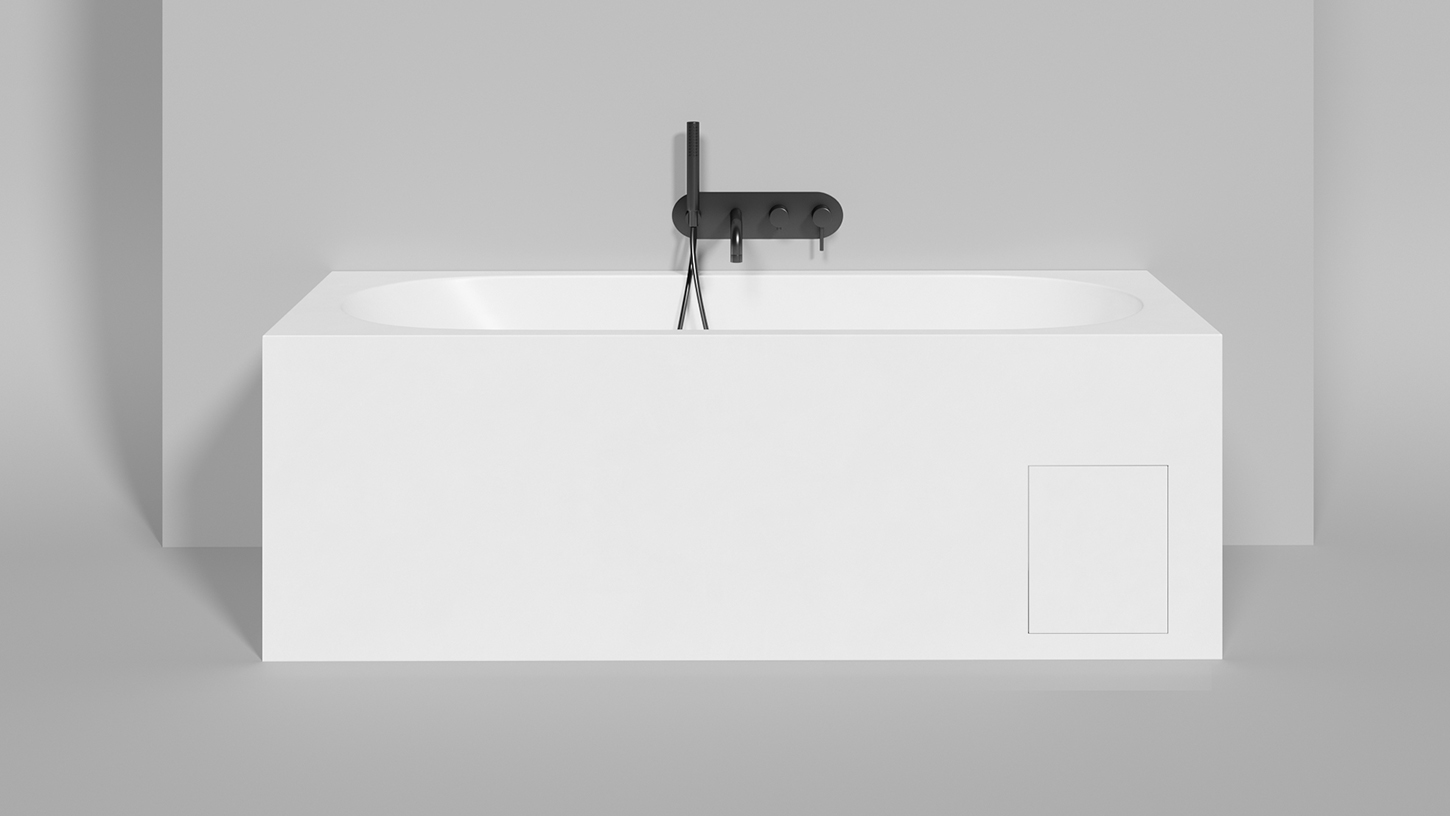 Ванна встраиваемая Salini S-Sense Ornella 102312GF 180x80x60 (покраска RAL полностью, глянцевый), без донного клапана