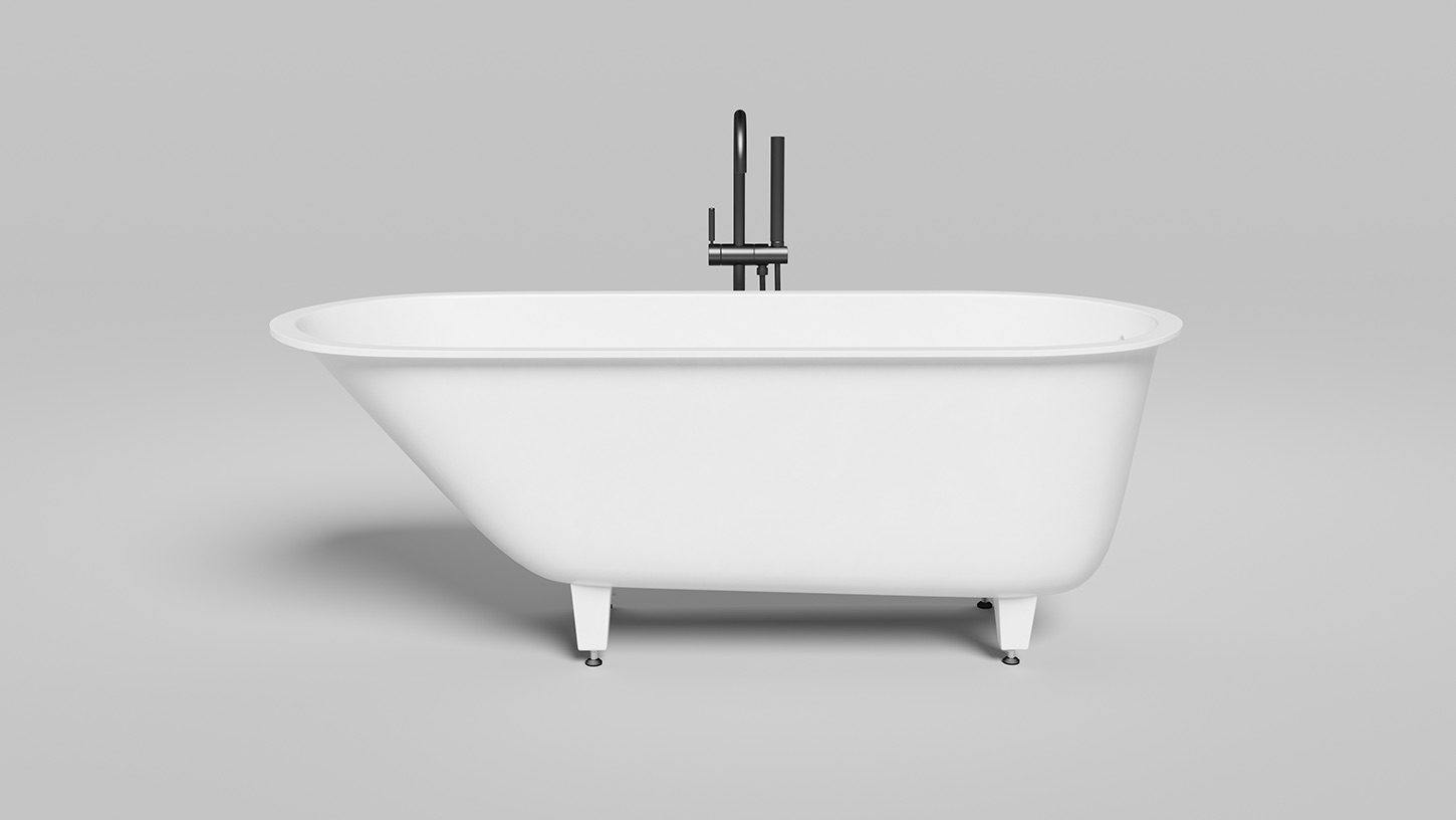 Ванна встраиваемая Salini S-Sense Ornella 102312GF 180x80x60 (покраска RAL полностью, глянцевый), без донного клапана