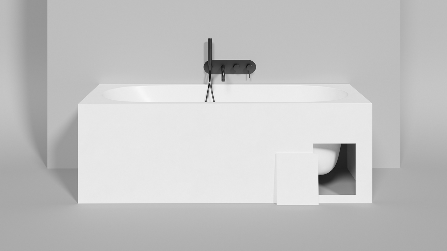 Ванна встраиваемая Salini S-Sense Ornella 102313M 170x70x54 (белый матовый), без донного клапана