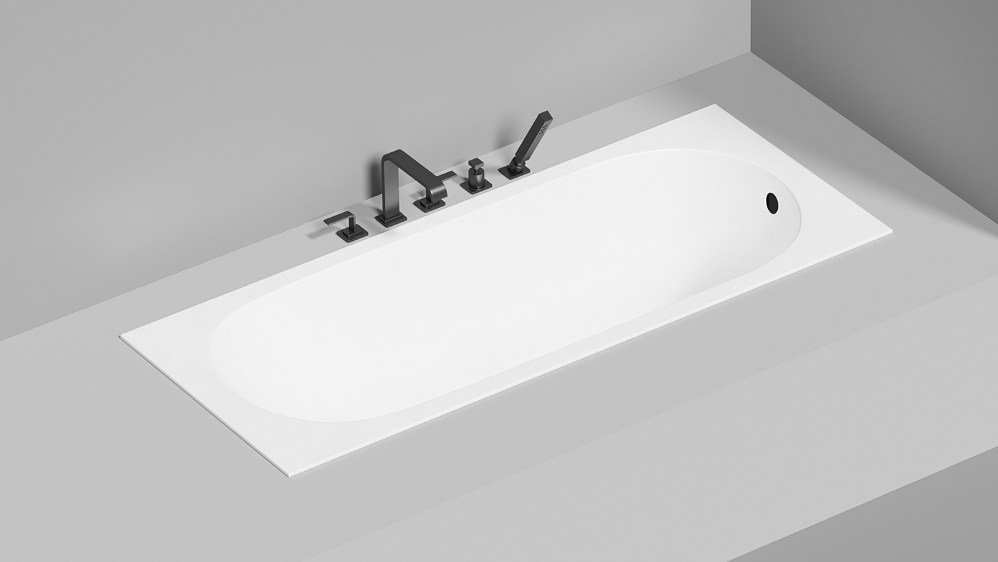 Ванна встраиваемая Salini S-Sense Ornella 102316M 160x70x54 (белый матовый), без донного клапана