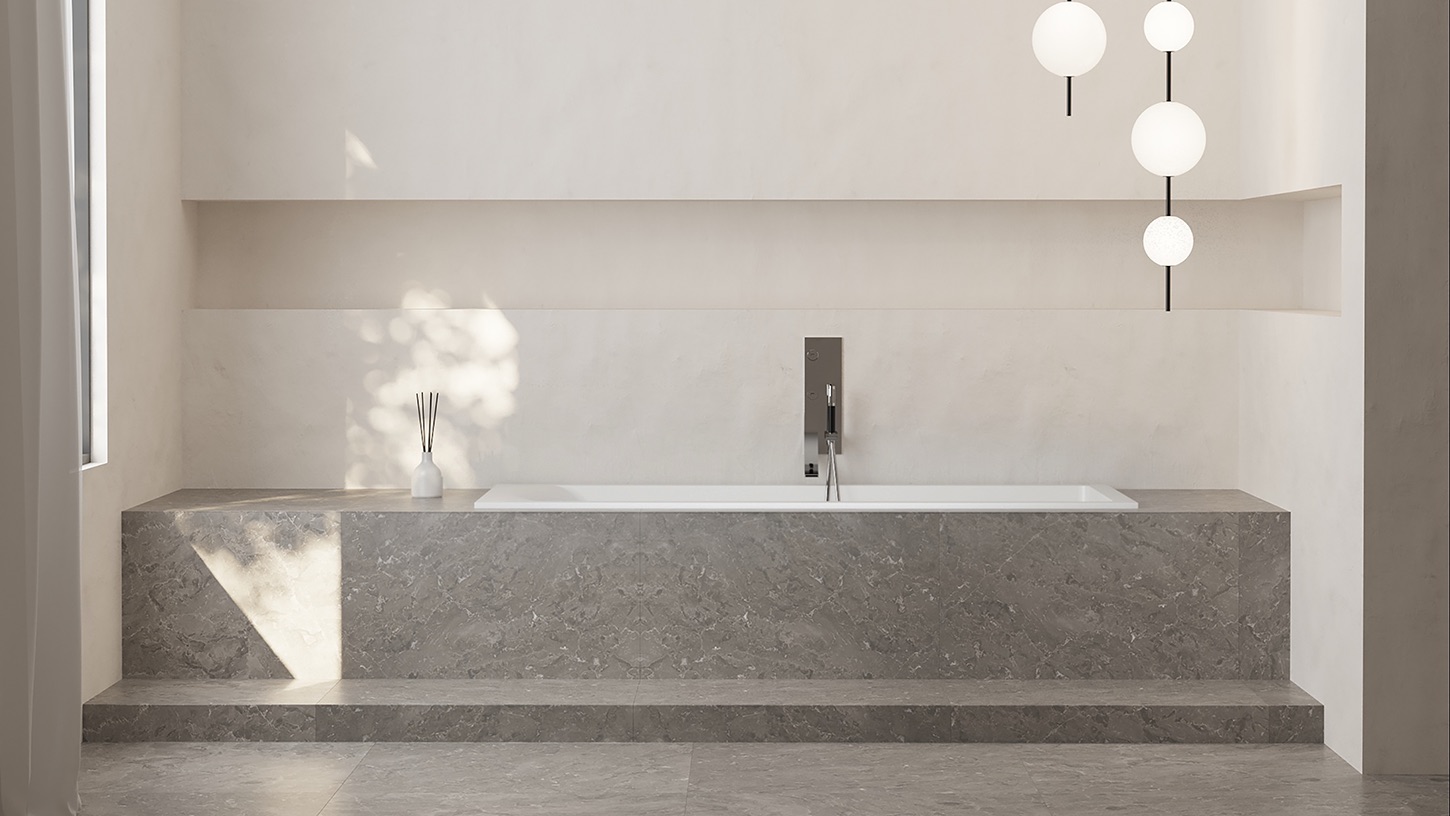 Ванна встраиваемая Salini S-Stone Cascata 104223MF 179.6x79.5x60 (покраска RAL полностью, матовый), без донного клапана