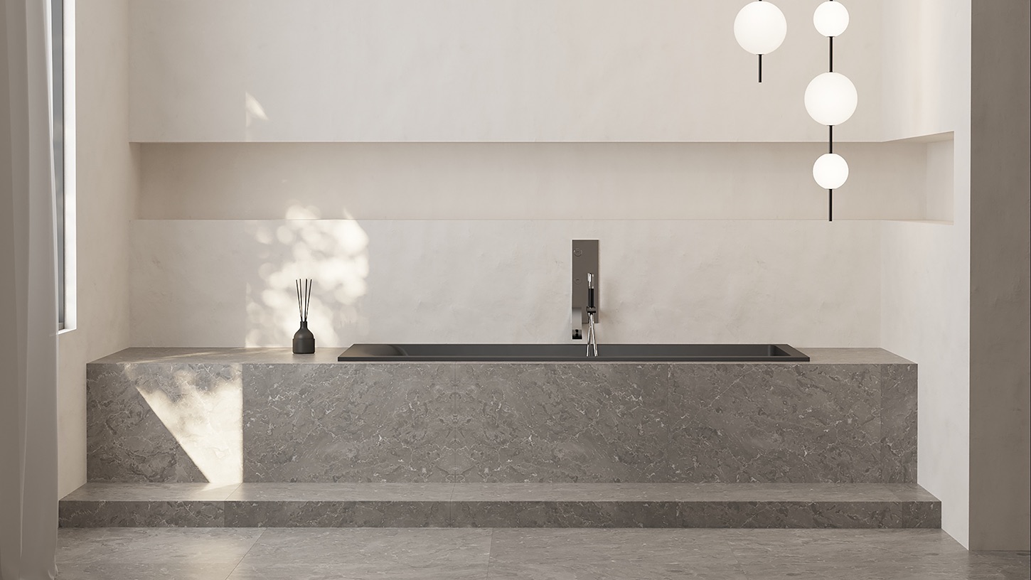 Ванна встраиваемая Salini S-Stone Cascata 104323MF 169.8x74.7x60 (покраска RAL полностью, матовый), донный клапан, сифон, слив-перелив 