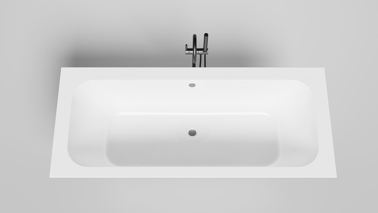 Ванна встраиваемая Salini S-Stone Orlanda Axis 103221M 190.5x79.5x60 (белый матовый), без донного клапана