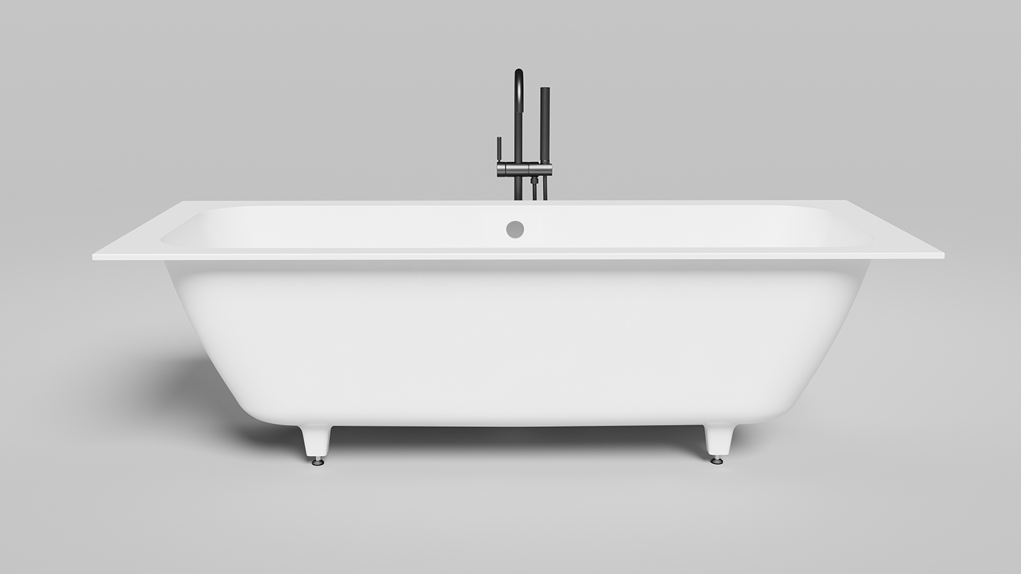 Ванна встраиваемая Salini S-Stone Orlanda Axis 103221M 190.5x79.5x60 (белый матовый), без донного клапана