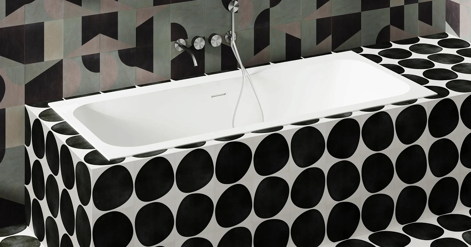 Ванна встраиваемая Salini S-Stone Orlanda Axis Kit 103321MF 190.5x79.5x60 (покраска RAL полностью, матовый), донный клапан, сифон, слив-перелив